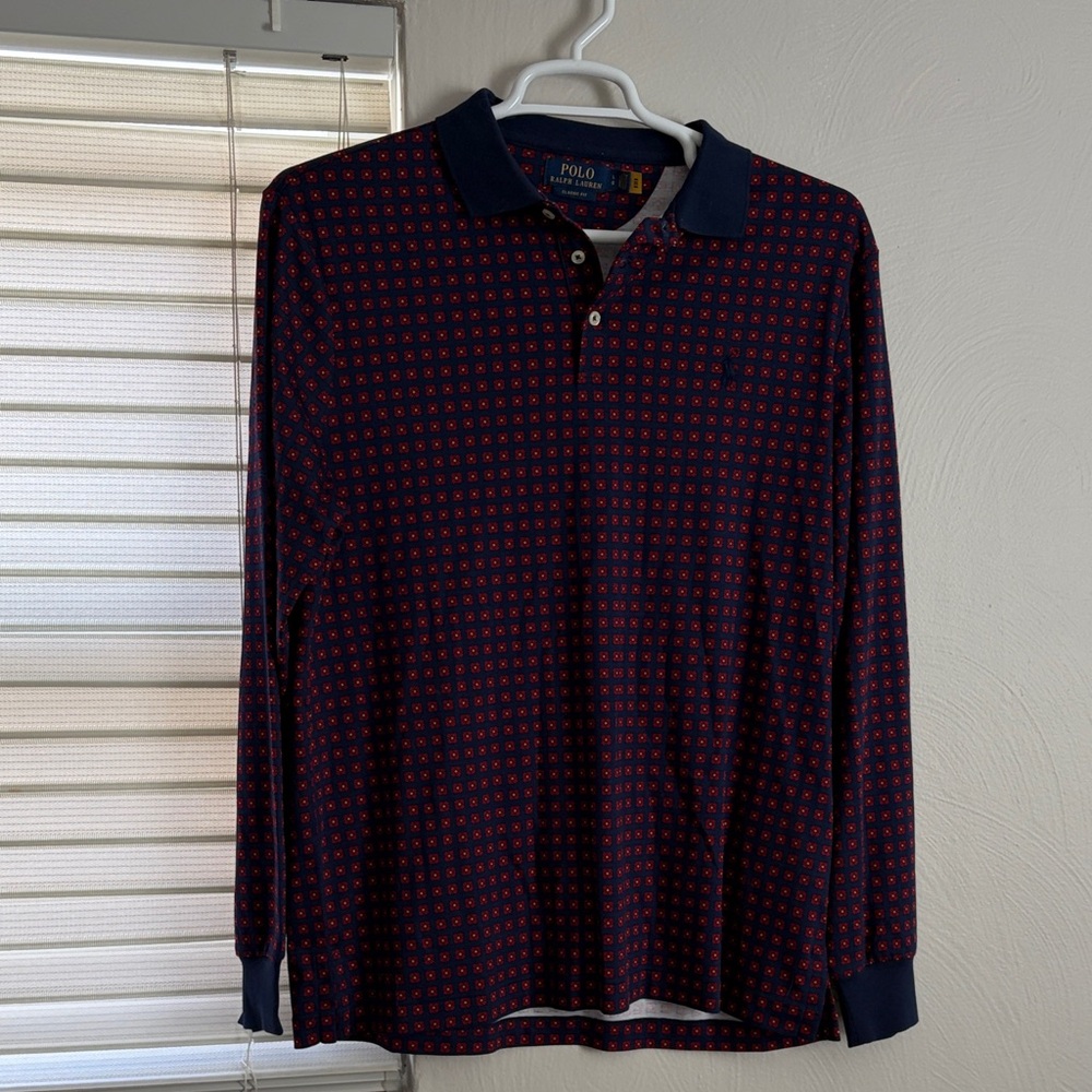 Polo by Ralph Lauren Men's Classic Navy and Red Polo